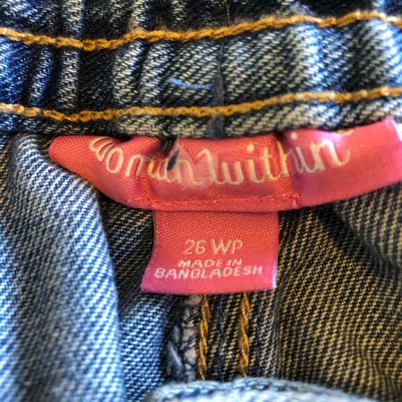 Woman Within Straight Jean 26 Wide Petite - Picture 3 of 4